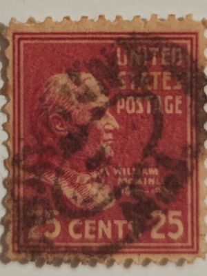 Γραμματόσημο William McKinley μεταχειρισμένο, ΗΠΑ 1938