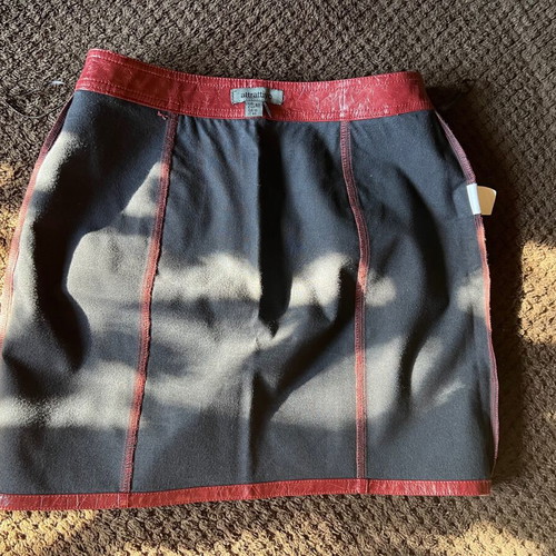 Attrattivo women's mini skirt made of eco leather like new, size M