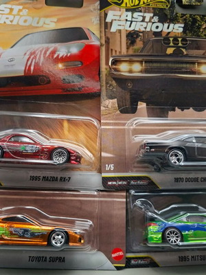 Hot Wheels Fast & Furious σετ 4 μεταλλικών αυτοκινήτων