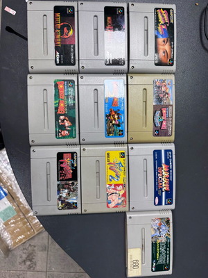 Nintendo Super Nintendo (SNES) Japan used lot of 10