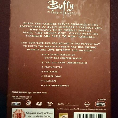 Buffy the Vampire Slayer collector box set DVD like new