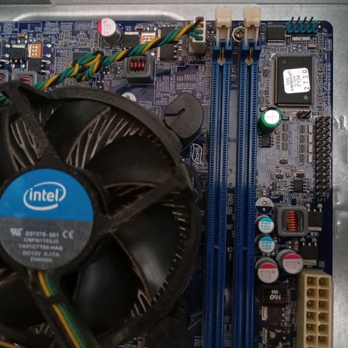 Desktop computer case with Foxconn motherboard used