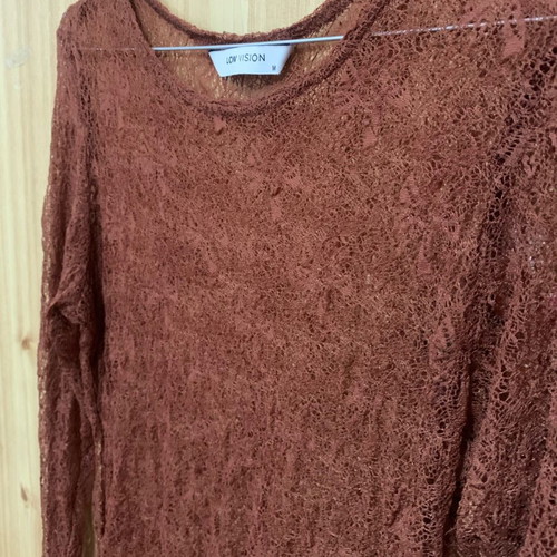Spiderweb blouse new brown, size M