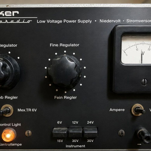Becker Radio power supply vintage 1970, used, regulated 24, 12 and 6 volt