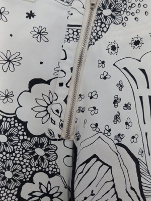 Max Mara Weekend skirt like new, black and white canvas, size M