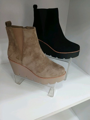 Women's boots new in black and beige colors