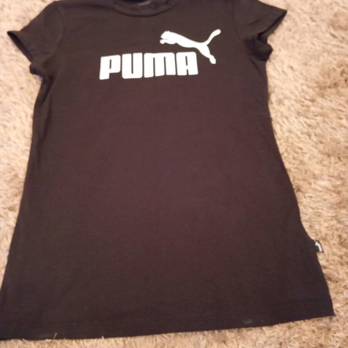 Puma short-sleeve shirt like new, black and white, size S