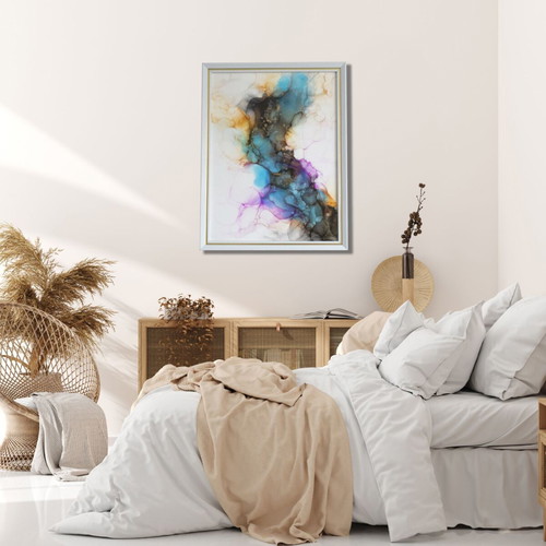 Abstract painting Psychedelic Smoke new, handmade