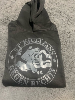Суитшърт с качулка St Pauli Large черен като нов