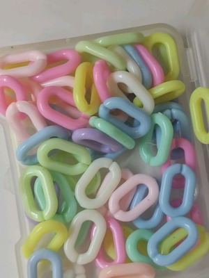 Pastel beads for DIY jewelry