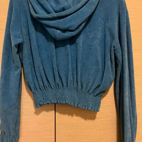 SugarFree cardigan blue like new, terry fabric, size S