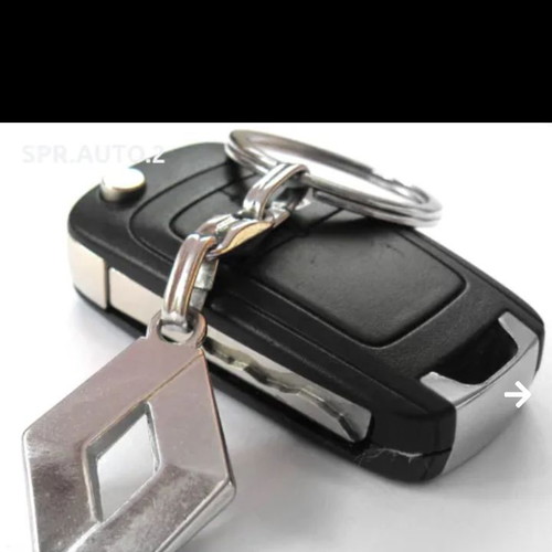 Car metal keychain for Renault new