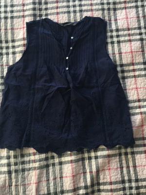 Γυναικείο γιλέκο Zara Trafaluc Collection σαν καινούργιο, μπλε και μωβ