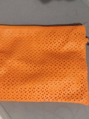 Orange wrist bag new with 2 straps