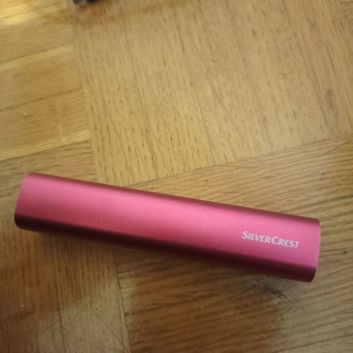 Silvercrest power bank like new with cable, 2,600 mAh, purple