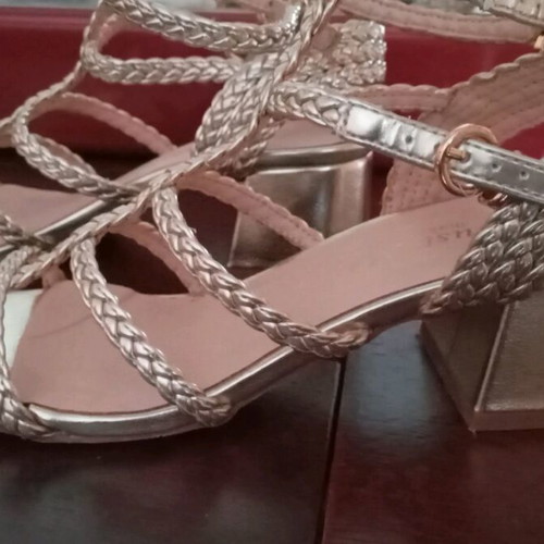 Luigi gladiator women's sandals like new, gold, size 36