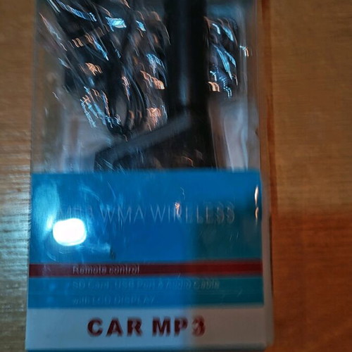 Fm transmission like new with USB port, memory card slot and remote