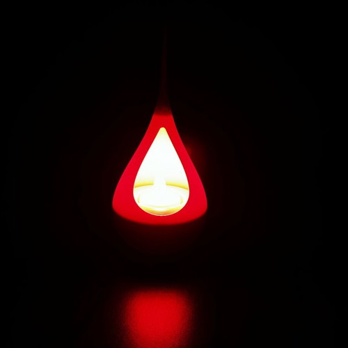 Table lamp for LED candle like new, height 17 cm