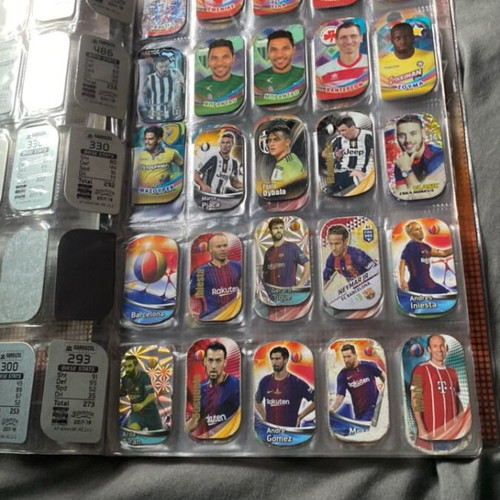 Football collectible tags with full album new