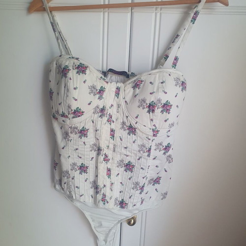 Zara top medium like new with chest support, multicolor