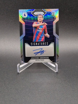 2021-22 Panini Prizm Premier League Signatures Joachim Andersen /99 #S-JAN Auto Rookie RC Fulham
