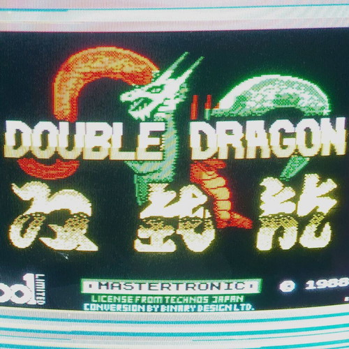 Double Dragon, Fist II & Pool games for ZX Spectrum used