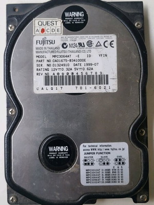 Fujitsu MPC3064AT 6.4GB hard drive used, functional