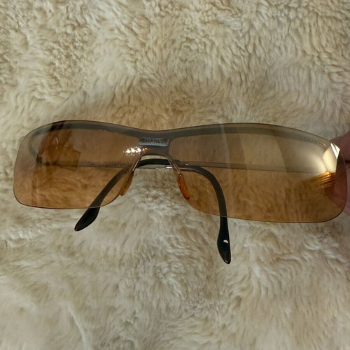 Chanel sunglasses used, orange