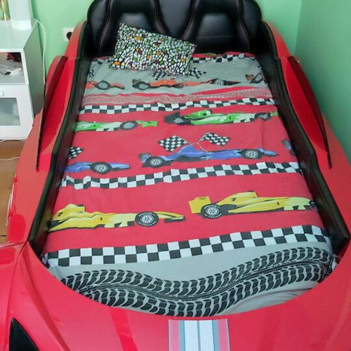 McQueen children's bed used with mattress