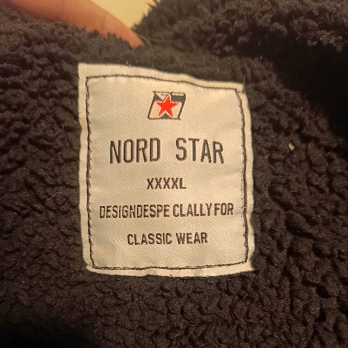 Men's thick warm winter jacket used, size 4XL