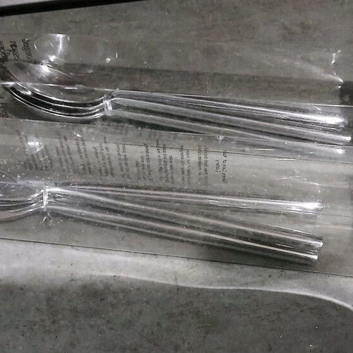 Spoons new, set of 8, solid metal