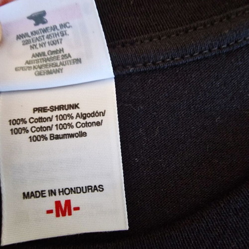 Texas t-shirt, 100% heavy cotton, black, size M
