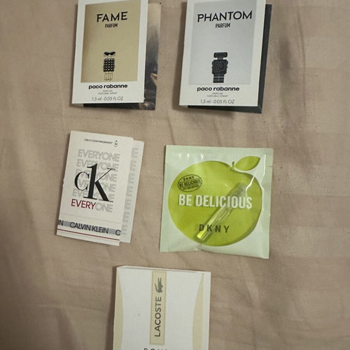 Perfume samples pack of 5, Eau de Parfum testers
