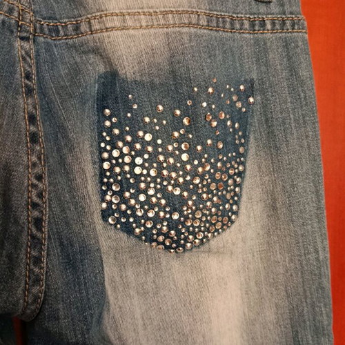 Girls' denim jeans size S blue like new