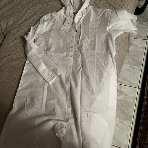 Shirts with hood new, size 48, cotton, white