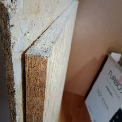 OSB wood like new, 2.5 cm thickness, 75 cm width, 1.25 m length