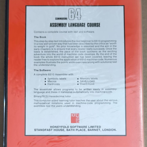 Dr Watson 64 Assembly Language Course used, cassette and book