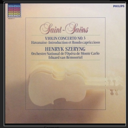Saint-Saëns Violin Concerto No. 3 vinyl LP used, classical
