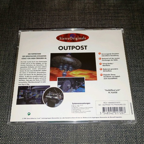 Outpost PC used strategy game Sierra with box and manual