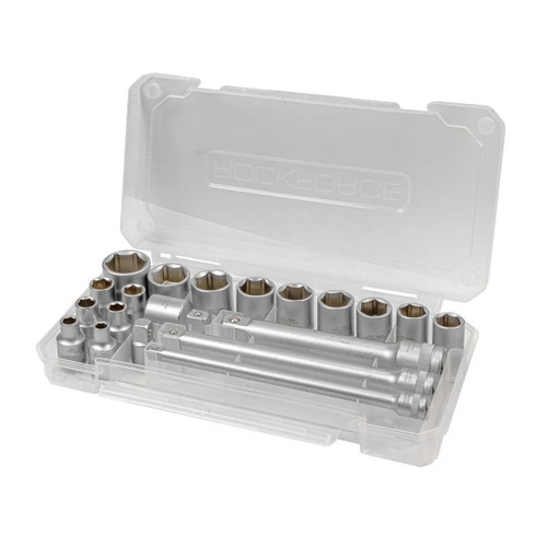 RockForce socket set 20 pieces 3/8 6-22 mm new