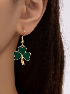 Panathinaikos Clover Earrings New