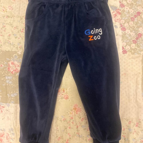Velvet boys' tracksuit used, 24 months, gold and black