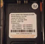 VHF/UHF/AIR Transceiver 10W new with wide frequency range