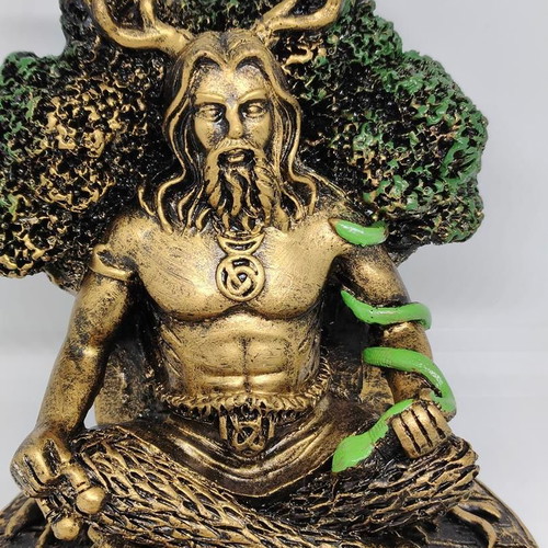 Collectible Cernunnos Candle Holder like new, resin, 14cm