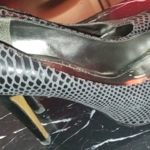 Nine West Peep Toe Leather Pumps Size 39 Used