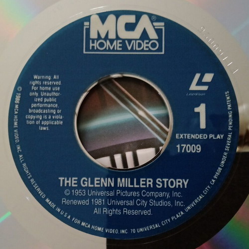 The Glenn Miller Story LaserDisc like new