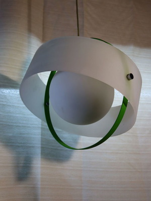 Kronos lamp new, single light with glass and metal