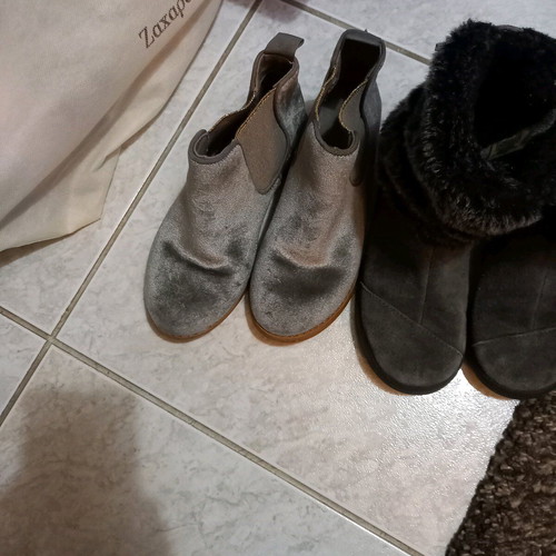 Girls' boots used, pack of 3 pairs size 30