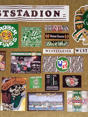 Rapid Wien Sticker Collection like new, 25 authentic pieces