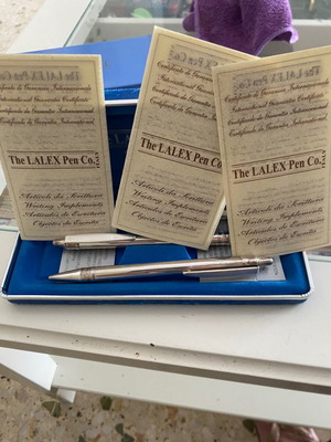 Ασημένιο στιλό The Lalex Pen Co Italy καινούργιο με πιστοποιητικά